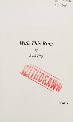 Cover for With this ring