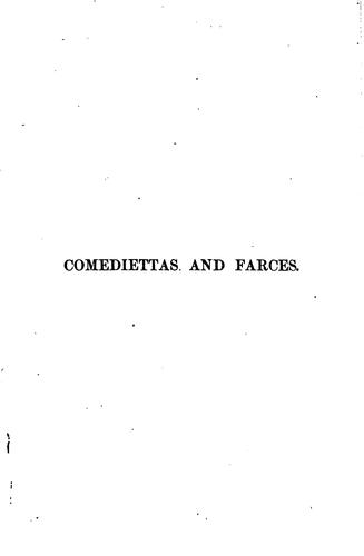Cover for Comediettas and Farces