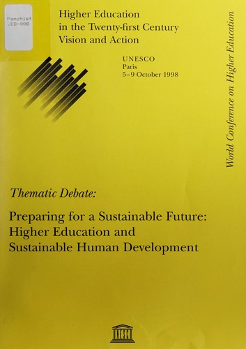 Cover for Thematic debate