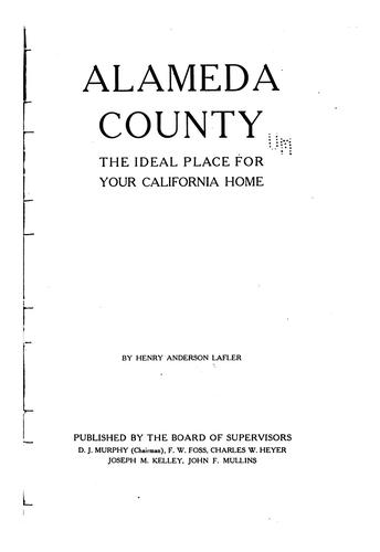 Cover for Alameda County