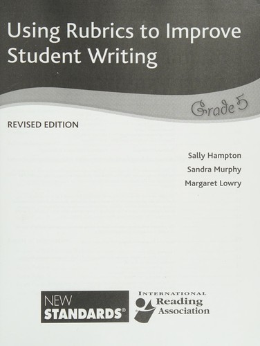 Cover for Using rubrics to improve student writing, grade 5