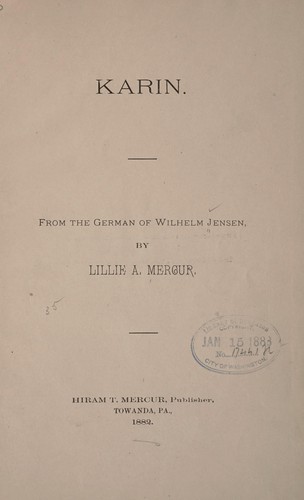 Cover for Karin