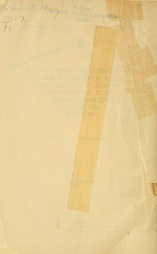 Cover for Report