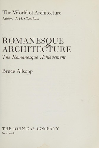 Cover for Romanesque architecture