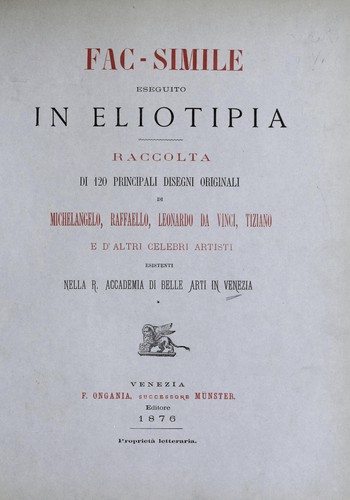 Cover for Fac-simile eseguito in eliotipia