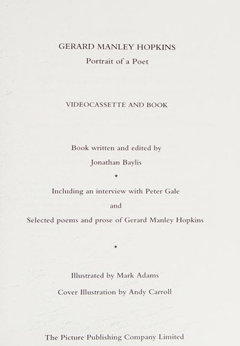 Cover for Gerard Manley Hopkins