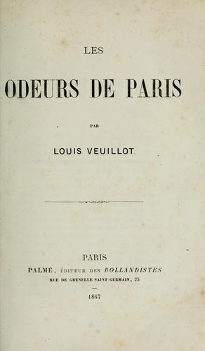 Cover for Les odeurs de Paris