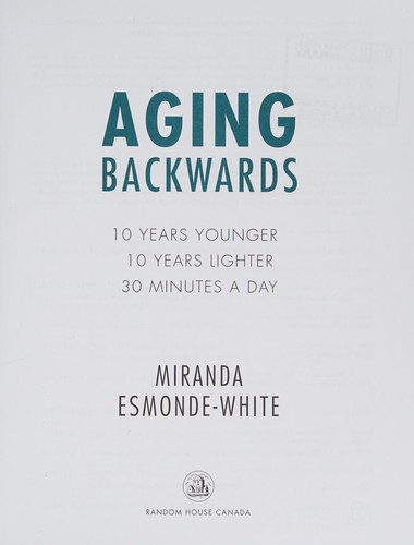 Cover for Aging backwards