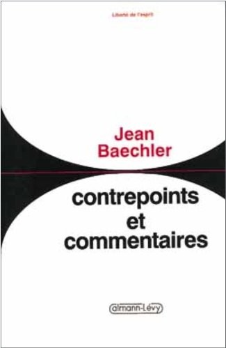 Cover for Contrepoints et commentaires