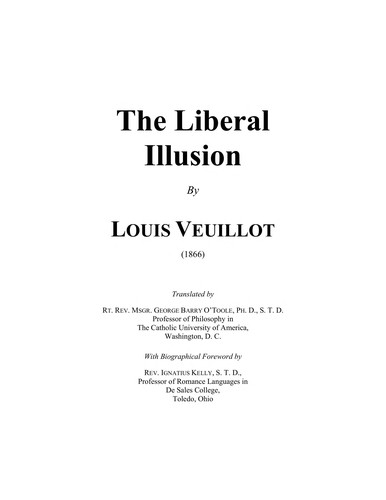 Cover for The liberal illusion