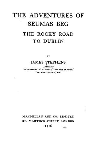 Cover for The adventures of Seumas Beg
