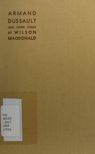 Cover for Armand Dussault and other poems