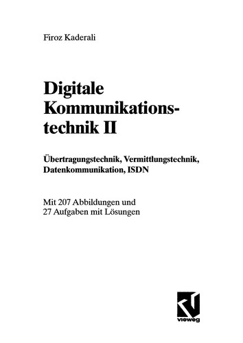 Cover for Digitale Kommunikationstechnik II