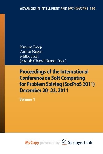 Cover for Proceedings of the International Conference on Soft Computing for Problem Solving  December 20-22, 2011