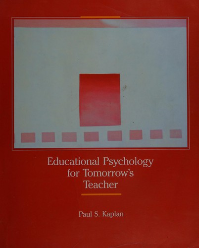 Cover for Educational psychology fortomorrow's teacher.