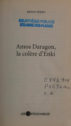 Cover for Amos Daragon, la colère d'Enki