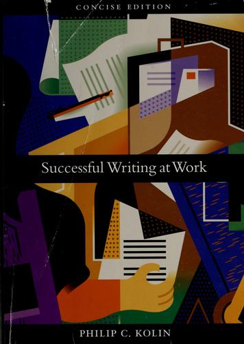 Cover for Successful writing at work