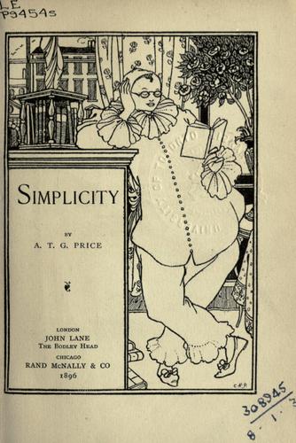 Cover for Simplicity.