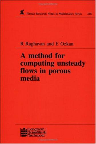 Cover for A method for computing unsteady flows in porous media