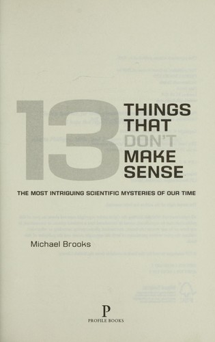 Cover for 13 things that don't make sense