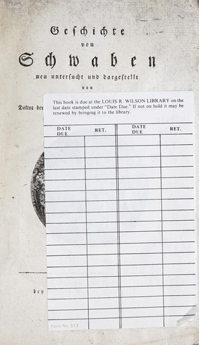 Cover for Geschichte von Schwaben