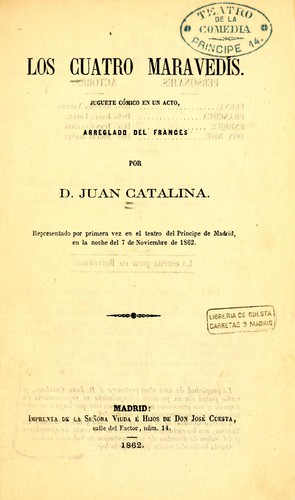 Cover for Los cuatro maravedís