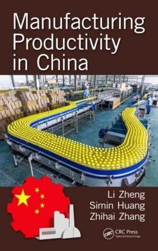Cover for Manufacturing Productivity in China