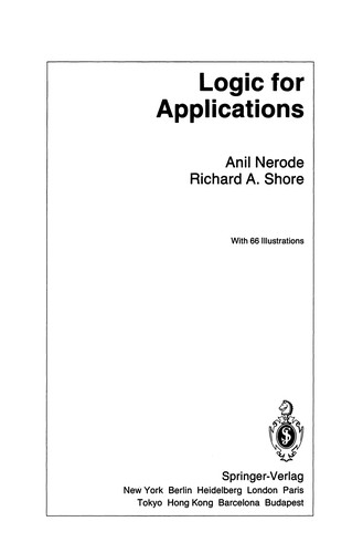 Cover for Logic for Applications