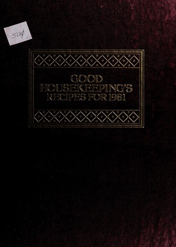 Cover for Good housekeeping's recipes for 1981.