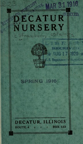 Cover for Announcement [and price list of nursery stock]