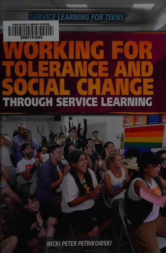 Cover for Working for tolerance and social change through service learning