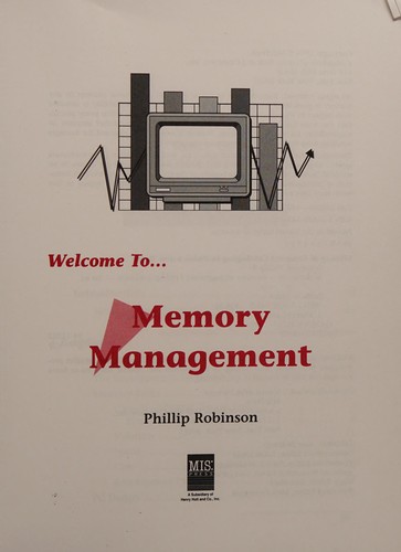 Cover for Welcome to-- memory management