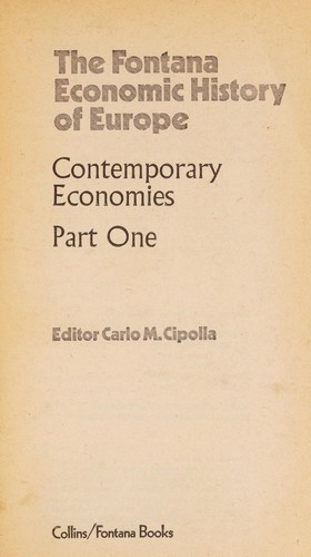 Cover for Contemporary economies