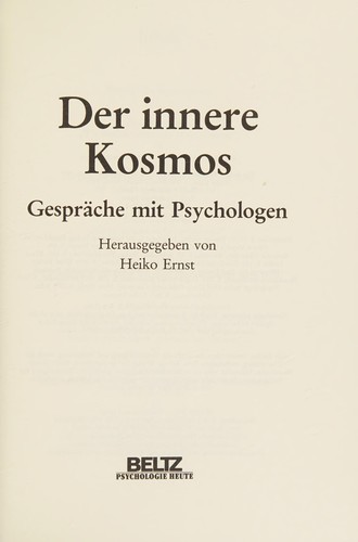 Cover for Der Innere Kosmos