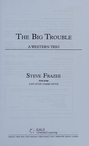 Cover for The big trouble