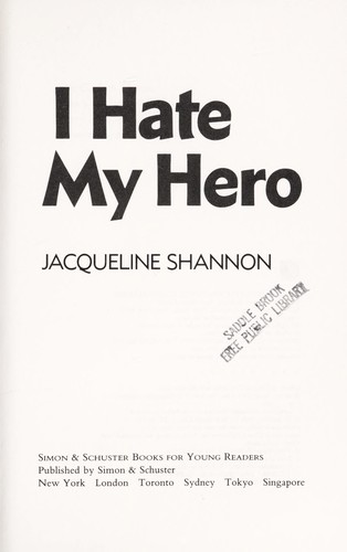Cover for I hate my hero