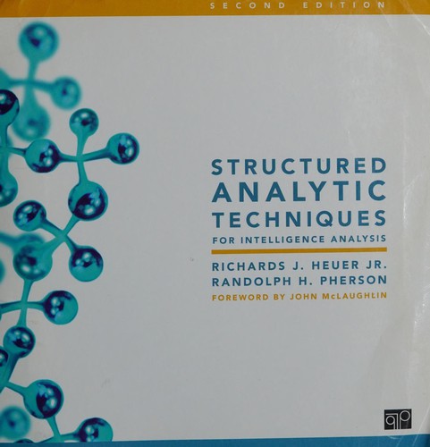 Cover for Structured Analytic Techniques for Intelligence Analysis;