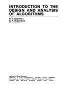Cover for Introduction to the design and analysis of algorithms