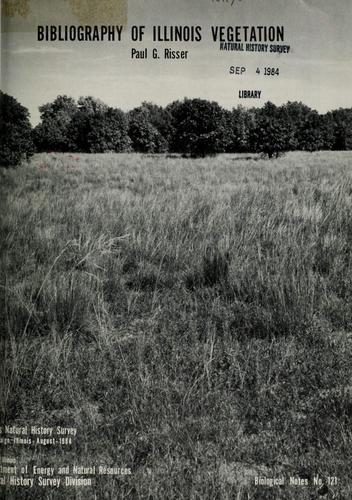 Cover for Bibliography of Illinois vegetation