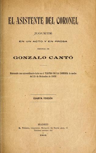 Cover for El asistente del coronel