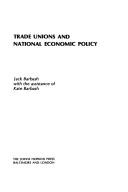 Cover for Trade unions and national economic policy