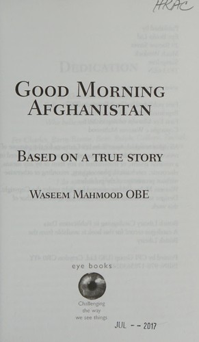 Cover for Good Morning Afghanistan