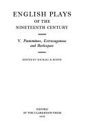 Cover for English plays of the nineteenth century