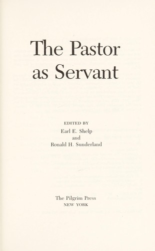 Cover for The Pastor as servant