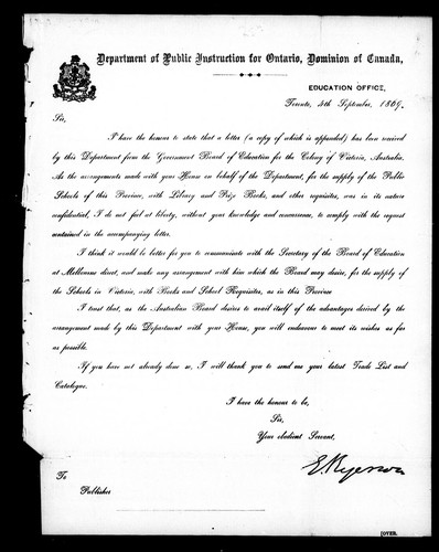Cover for [Letter]