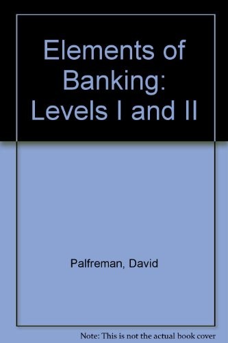 Cover for Elements of banking 1 and 2