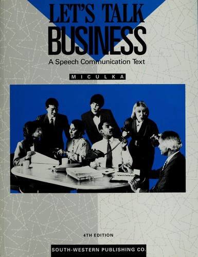 Cover for Let's talk business