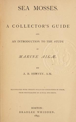 Cover for Sea mosses