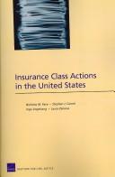 Cover for Insurance Class Actions in the United States