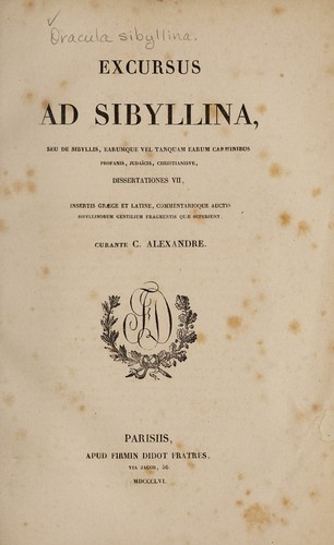 Cover for Excursus ad Sibyllina